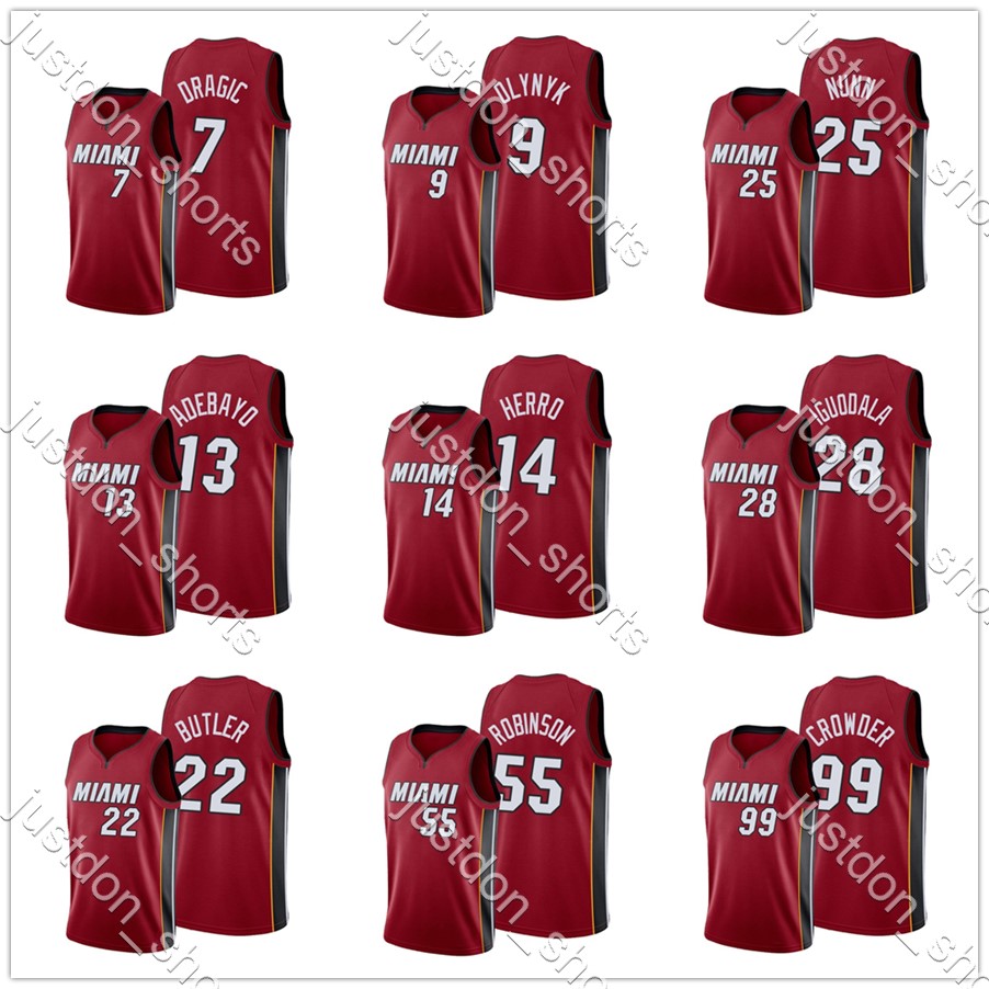 Men Wade 3 Herro 14 Butler 22 Robinson 55 Iguodala 28 Harkless 5 Bradley 11 Olynyk 9 Adebayo 13 Hot Press City New Edition Basketball Jersey, Black;red
Men Wade 3 Herro 14 Butler 22 Robinson 55 Iguodala 28 Harkless 5 Bradley 11 Olynyk 9 Adebayo 13 Hot Press City New Edition Basketball Jersey, Black;red