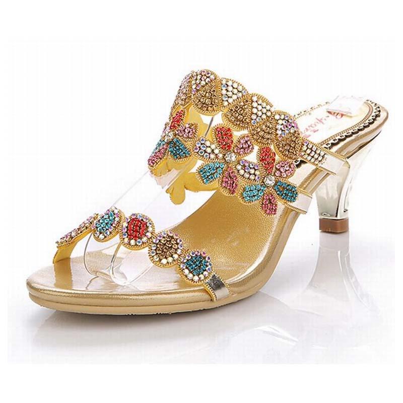 new hot 2020 women colorful rhinestone med high heels sandals gladiator woman rome slippers crystal flowers female summer shoes, Gold
new hot 2020 women colorful rhinestone med high heels sandals gladiator woman rome slippers crystal flowers female summer shoes, Gold