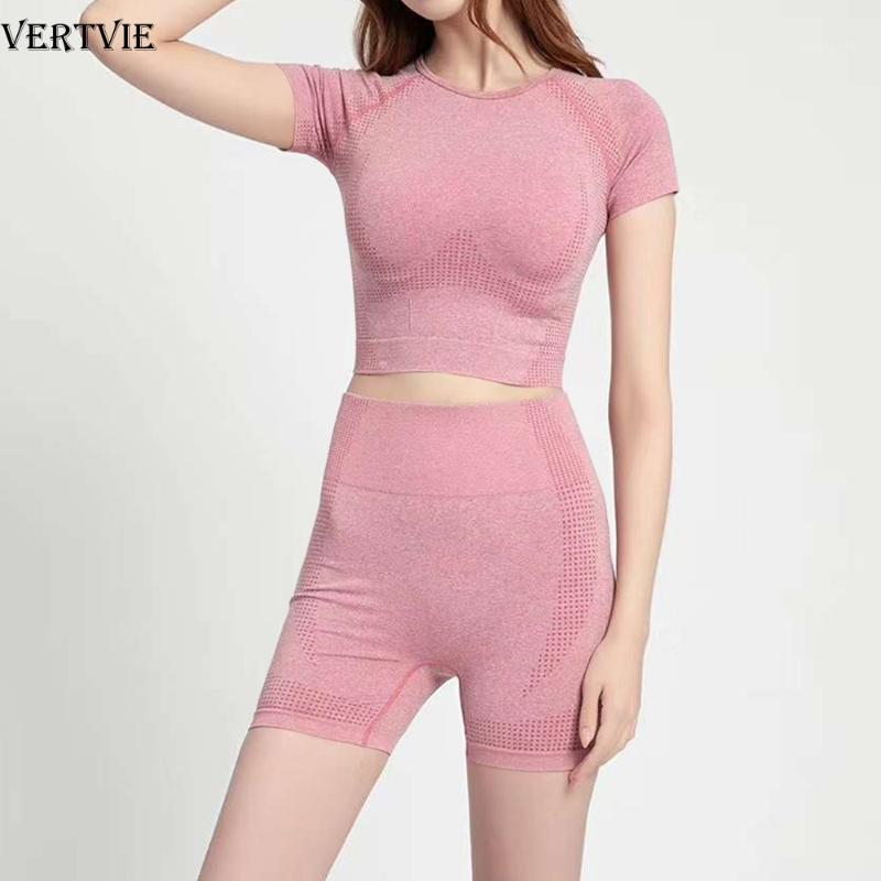 Sfit Women Short Sleeve Yoga Set 2 Piece Seamless Sport Suit Gym Clothes Fitness Crop Top Shirt High Waist Shorts Sportswear1, Purple shorts
Sfit Women Short Sleeve Yoga Set 2 Piece Seamless Sport Suit Gym Clothes Fitness Crop Top Shirt High Waist Shorts Sportswear1, Purple shorts