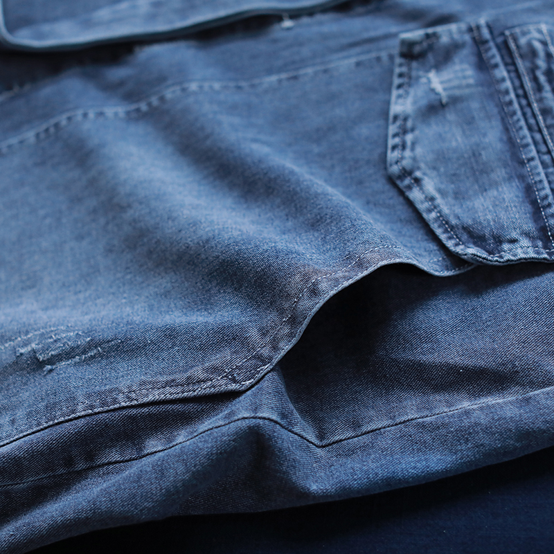 Cheap Oversize Casual Cowboy Trench Coat for Women Loose Outwear Long Denim Jean Coat Single-breasted Pocket Female Clothes 201111