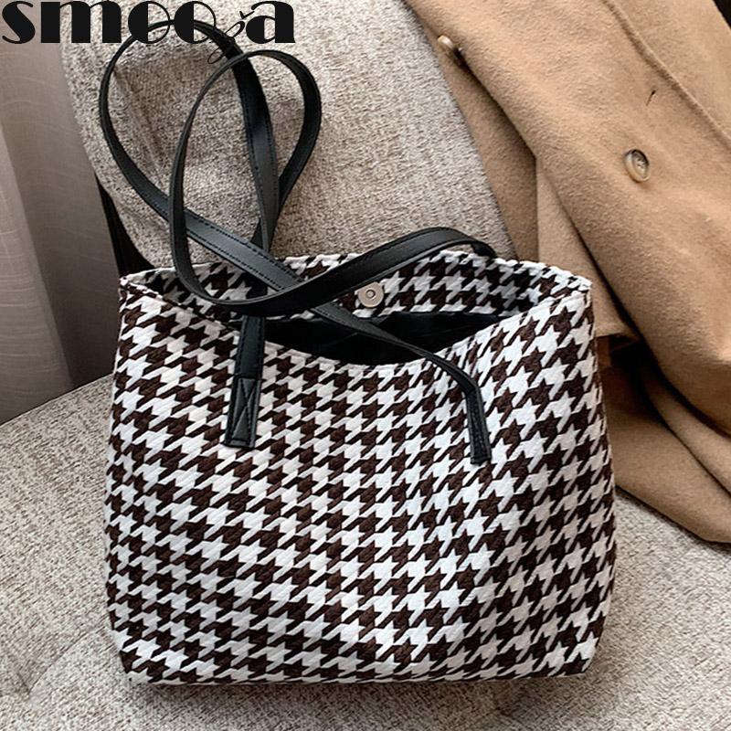 SMOOZA Women Handbags 2021 Popular New Trend Shoulder Bags Portable Large Capacity Fashion Lattice Wild High Quality Tote Bags, Black
SMOOZA Women Handbags 2021 Popular New Trend Shoulder Bags Portable Large Capacity Fashion Lattice Wild High Quality Tote Bags, Black