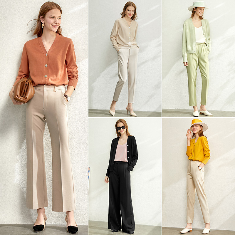 AMII Minimalism Women Autumn Winter Solid Knitted Sweater Tops Fashion Causal Vneck Full Sleeve Loose Female Cardigan 12030003 201111wtt