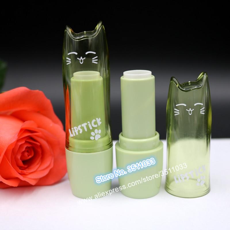12.1mm New Arrivals DIY Cute Cat Cartoon Lipstick Tube Makeup Tool Homemade Green Plastic Empty Lip Tube Refillable Bottle 
12.1mm New Arrivals DIY Cute Cat Cartoon Lipstick Tube Makeup Tool Homemade Green Plastic Empty Lip Tube Refillable Bottle