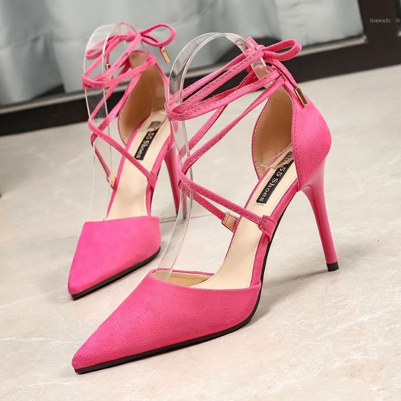 2020 Women Summer 9cm High Heels Sexy Cross Tie Sandals Lady Pointed Toe Pumps Female Footwear Buckle Bridal Wedding Prom Shoes1, Black
2020 Women Summer 9cm High Heels Sexy Cross Tie Sandals Lady Pointed Toe Pumps Female Footwear Buckle Bridal Wedding Prom Shoes1, Black