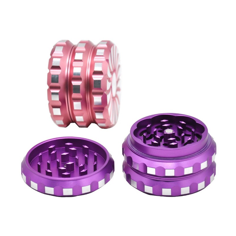 Herb grinder Grinders 60mm grinders Three layer aluminum alloy smoke grinder New tire pattern shape metal grinder smoking grinders
Herb grinder Grinders 60mm grinders Three layer aluminum alloy smoke grinder New tire pattern shape metal grinder smoking grinders