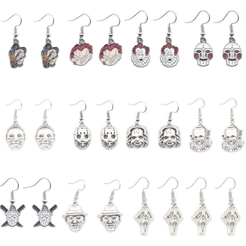 Dangle & Chandelier Chucky Face Stephen Kings IT Penny Wise Jason Hockey Horror Charm Earrings For Man&Woman Halloween Earring Jewelry Gifts
Dangle & Chandelier Chucky Face Stephen Kings IT Penny Wise Jason Hockey Horror Charm Earrings For Man&Woman Halloween Earring Jewelry Gifts