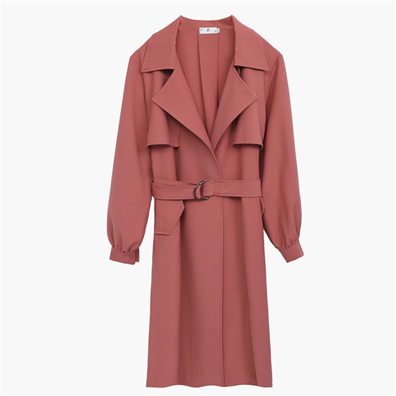 Large Size Trench Coat Women Autumn Long Coat Fashion Classic Belt High quality Trench Casual Business Outerwear A860, Bean red
Large Size Trench Coat Women Autumn Long Coat Fashion Classic Belt High quality Trench Casual Business Outerwear A860, Bean red