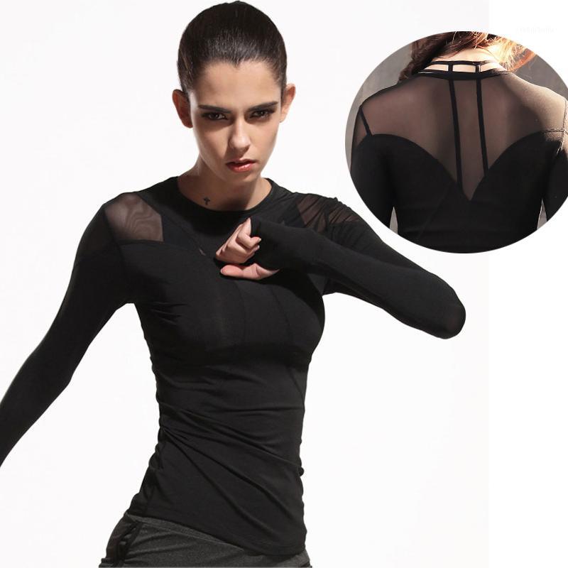 2018 New Sport Top fitness women clothes long-sleeved shirt mesh stitching quick-drying Yoga Top workout clothes1, Black
2018 New Sport Top fitness women clothes long-sleeved shirt mesh stitching quick-drying Yoga Top workout clothes1, Black