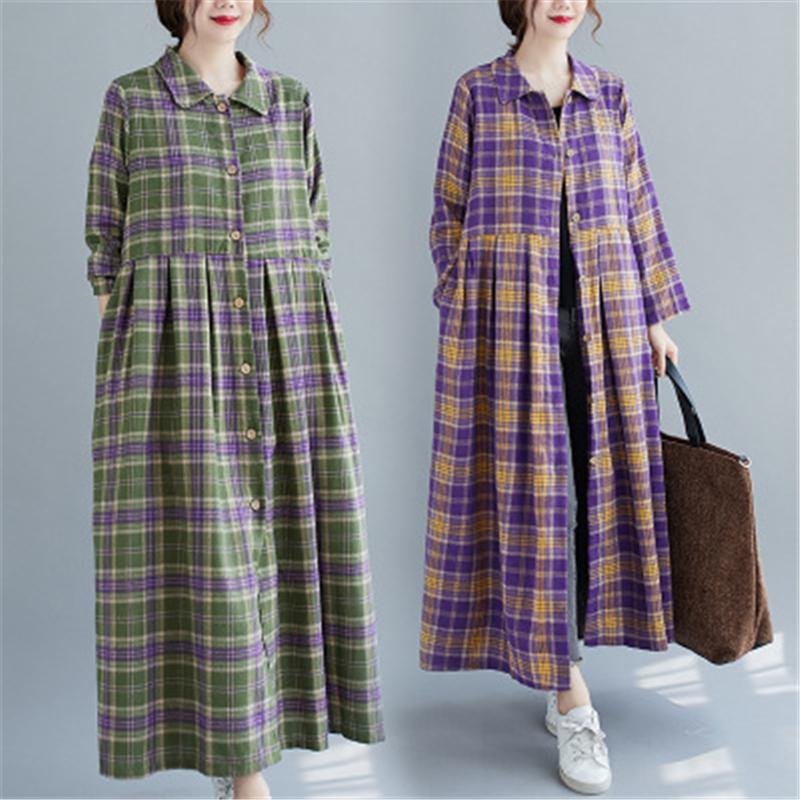 2021 Autumn Sashion New Retro Plaid Thick Sanded Lapel Long-Sleeved Cardigan Loose Large Size Windbreaker Jacket Trendy 330, Green
2021 Autumn Sashion New Retro Plaid Thick Sanded Lapel Long-Sleeved Cardigan Loose Large Size Windbreaker Jacket Trendy 330, Green