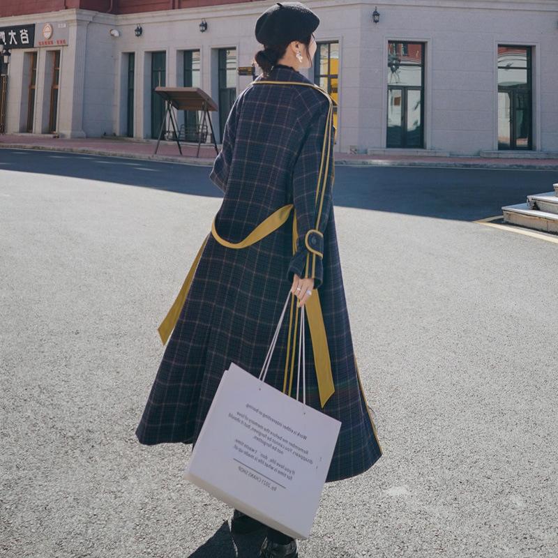 Jane Deiune 2020 New Winter Women Plaid Woolen Coat With Belt Fashion Chic Elegant Style Overcoat Casual Loose Outwear, Navy blue
Jane Deiune 2020 New Winter Women Plaid Woolen Coat With Belt Fashion Chic Elegant Style Overcoat Casual Loose Outwear, Navy blue