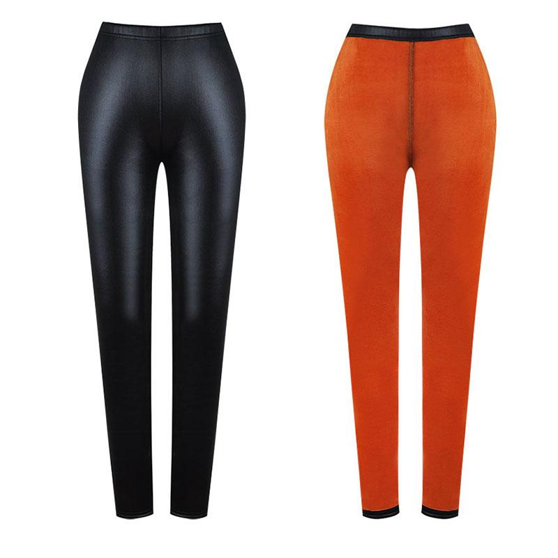 Imitation Leather Leggings Thickened Gold Leather Pants Plush Large Women Trousers Black Outer Wear Small Legs Winter Trousers, No plush
Imitation Leather Leggings Thickened Gold Leather Pants Plush Large Women Trousers Black Outer Wear Small Legs Winter Trousers, No plush