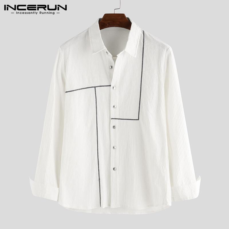 INCERUN Men Casual Shirt Long Sleeve Turn Down Collar Cotton Tops Button Cool Fashion Streetwear Shirts Brand Camisas Hombre, White
INCERUN Men Casual Shirt Long Sleeve Turn Down Collar Cotton Tops Button Cool Fashion Streetwear Shirts Brand Camisas Hombre, White