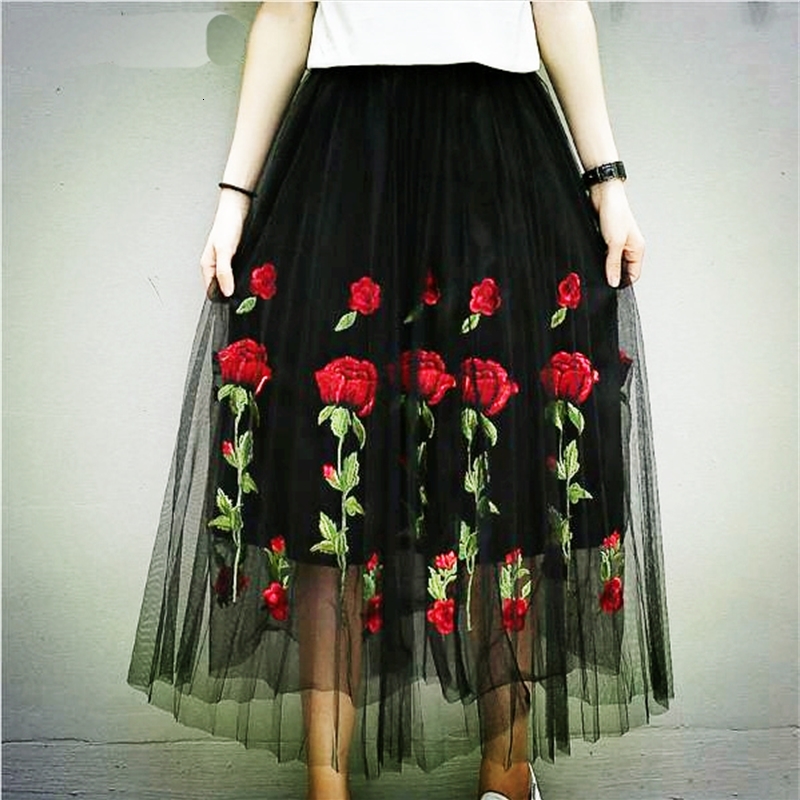 2021 New Summer Vintage Retro Ethnic Elegant Skirts Floral Embroidery Sewing Hem Jupe High Waist Tutu Long Tulle Skirt Pi2n, Black
2021 New Summer Vintage Retro Ethnic Elegant Skirts Floral Embroidery Sewing Hem Jupe High Waist Tutu Long Tulle Skirt Pi2n, Black