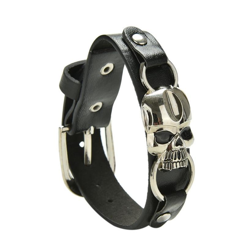 Vintage Retro Rivet Punk Cool Hip Hop Accessorie Leather Skull Skeleton Biker Bracelet Mens qylssf
Vintage Retro Rivet Punk Cool Hip Hop Accessorie Leather Skull Skeleton Biker Bracelet Mens qylssf