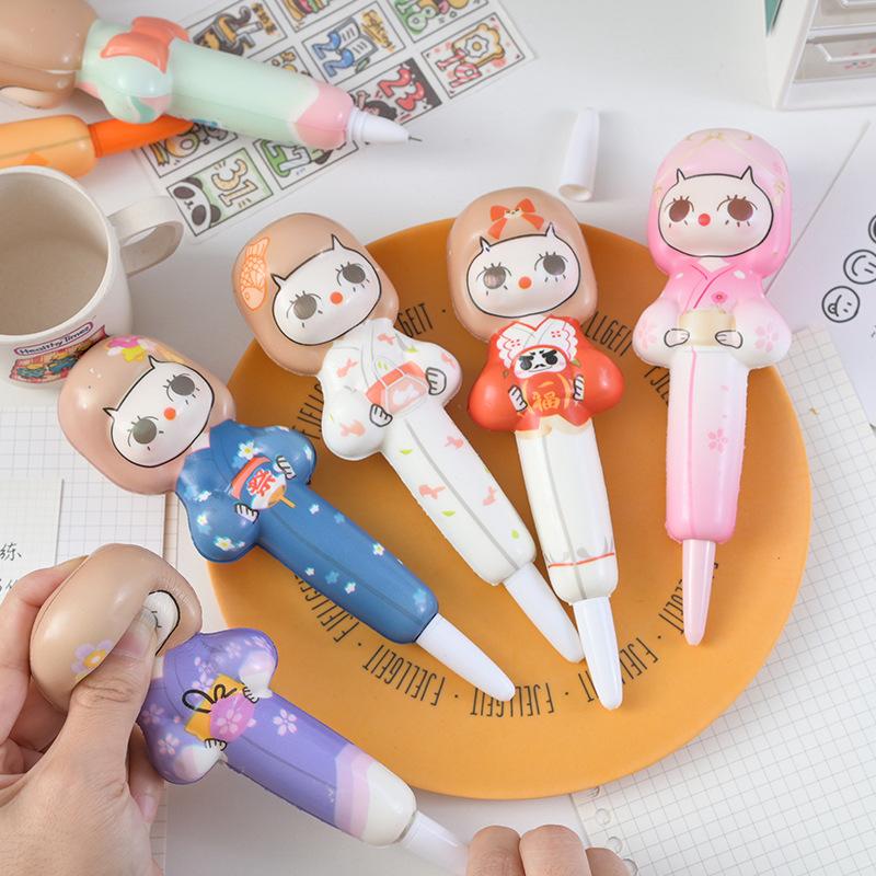 Yisuremia Cartoon Kimono Girl Gel Pen Ink 0.5mm Kawaii Decompression Soft Pen Creative Office School Stationery Supplies
Yisuremia Cartoon Kimono Girl Gel Pen Ink 0.5mm Kawaii Decompression Soft Pen Creative Office School Stationery Supplies