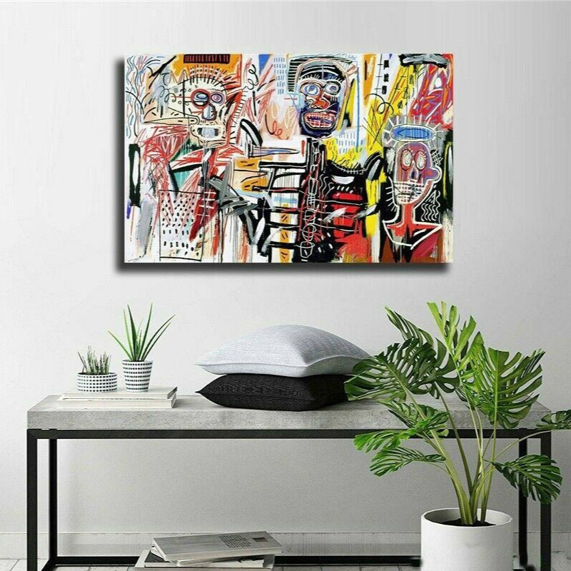 Jean Michel Basquiat Graffiti Art Oil Painting Colorful Abstract Posters & Prints Canvas Wall Art Pictures Bedroom Modern Home Decor
Jean Michel Basquiat Graffiti Art Oil Painting Colorful Abstract Posters & Prints Canvas Wall Art Pictures Bedroom Modern Home Decor