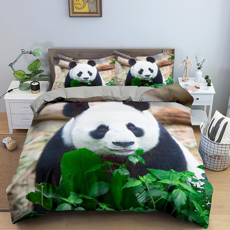 Panda Bedding Set 3D Printed Animal Duvet Cover Full Queen King Double UK Supking Sizes Bed Linen Pillowcase 2/3Pcs, Bss1342
Panda Bedding Set 3D Printed Animal Duvet Cover Full Queen King Double UK Supking Sizes Bed Linen Pillowcase 2/3Pcs, Bss1342