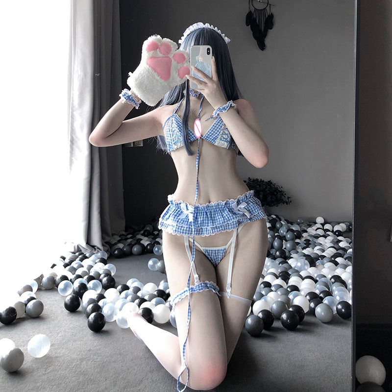 Sexy lingerie anime cosplay costumes kawaii blue maid uniform bikini temptation sailor school girl outfit for woman Y3KI, Red
Sexy lingerie anime cosplay costumes kawaii blue maid uniform bikini temptation sailor school girl outfit for woman Y3KI, Red