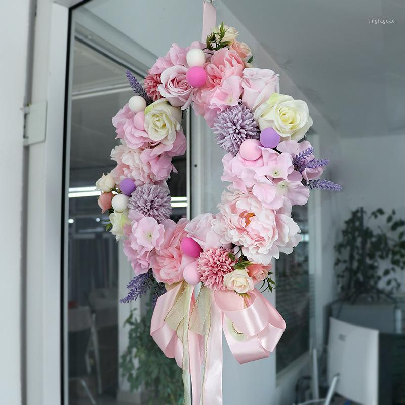 Artificial Door Knocker Simulation Silk Rose Flowers Wreath Rattan Garland Wedding Decoration Home Party Decor Christmas garland1, 40cm a
Artificial Door Knocker Simulation Silk Rose Flowers Wreath Rattan Garland Wedding Decoration Home Party Decor Christmas garland1, 40cm a