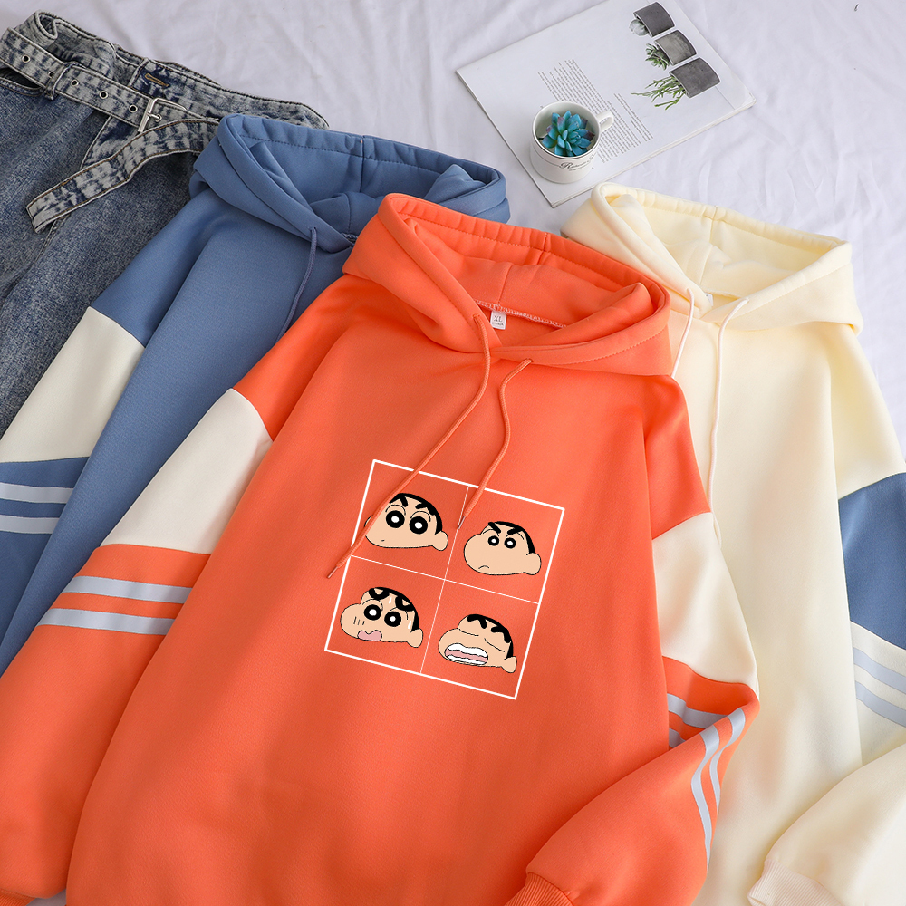 Funny Kawaii Crayon Shin Chan Anime Print Hooded Hoodie Women Autumn Winter Warm Long Sleeve Harajuku Patchwork Pullover Outwear Y200706, Blue
Funny Kawaii Crayon Shin Chan Anime Print Hooded Hoodie Women Autumn Winter Warm Long Sleeve Harajuku Patchwork Pullover Outwear Y200706, Blue