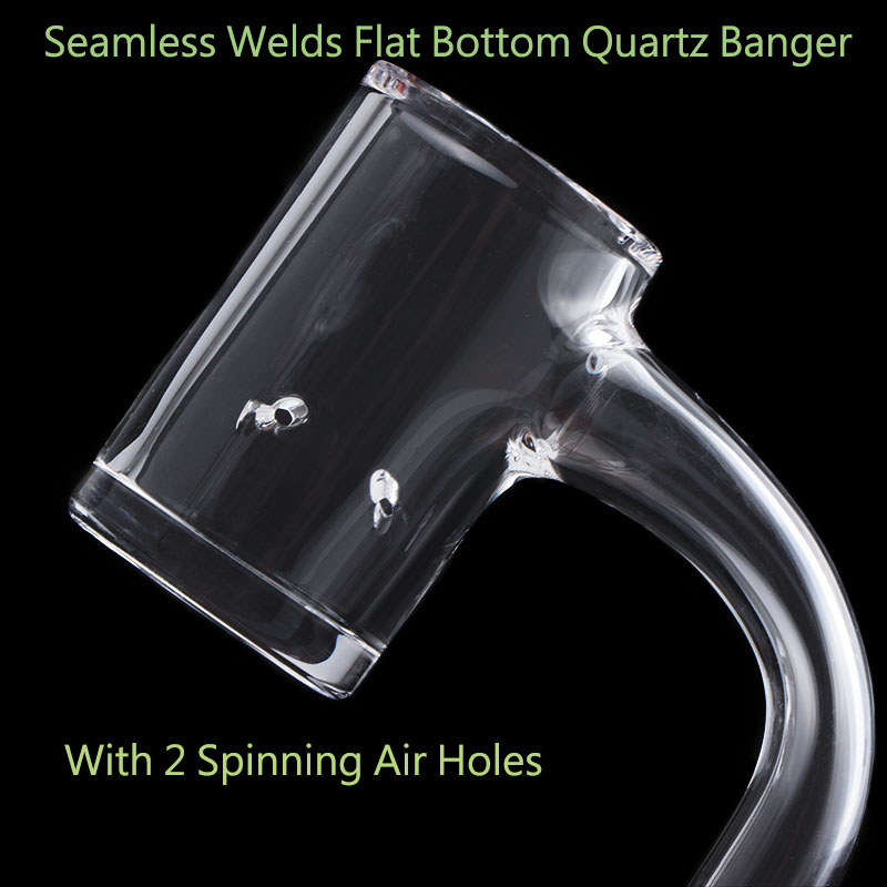 Beveled Edge Seamless Welds Quartz Banger With 2pcs Tourbillon Air Holes Quartz Nails For Dab Pipes Water Bongs Dab Rig Smoking
Beveled Edge Seamless Welds Quartz Banger With 2pcs Tourbillon Air Holes Quartz Nails For Dab Pipes Water Bongs Dab Rig Smoking