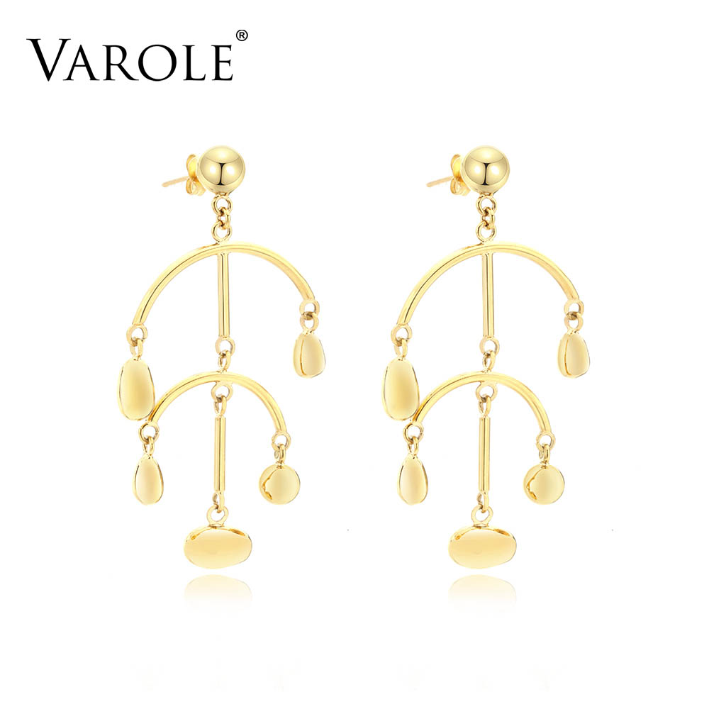 VAROLE Balance Drop Earrings For Women Gold Color Fashion Statement Jewelry Long Dangle Earrings Oorbellen
VAROLE Balance Drop Earrings For Women Gold Color Fashion Statement Jewelry Long Dangle Earrings Oorbellen