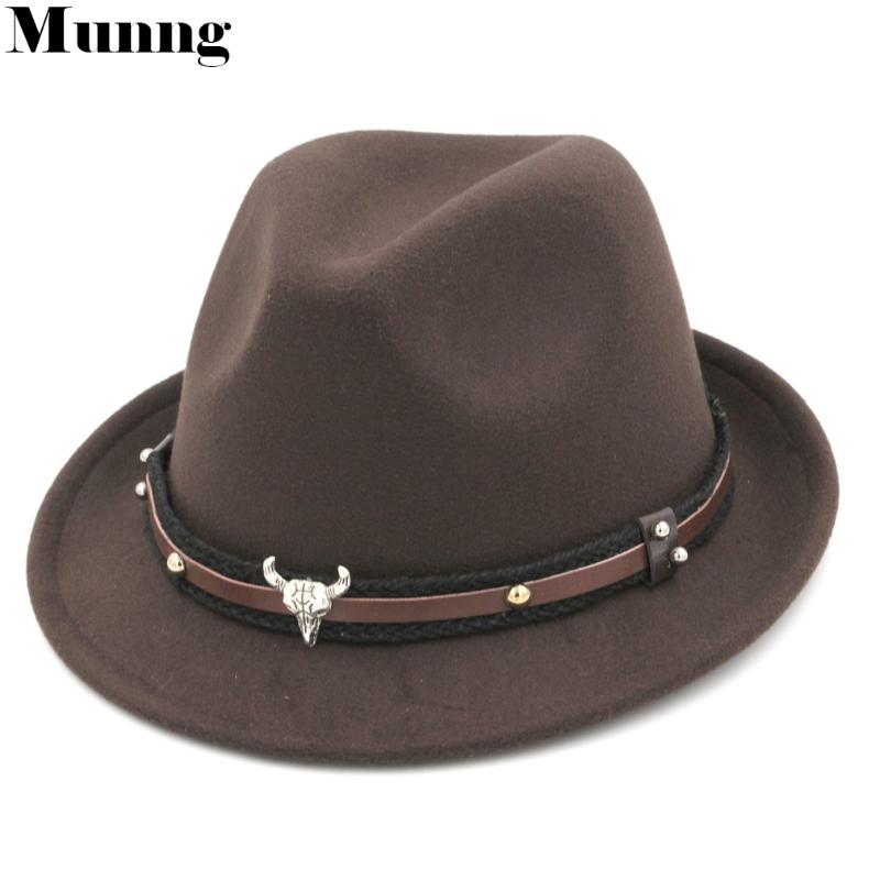 Munng Unisex Wool Blend Fedora Top Hat Trilby Cap Stiff Upturn Brim Leather Band, Black
Munng Unisex Wool Blend Fedora Top Hat Trilby Cap Stiff Upturn Brim Leather Band, Black