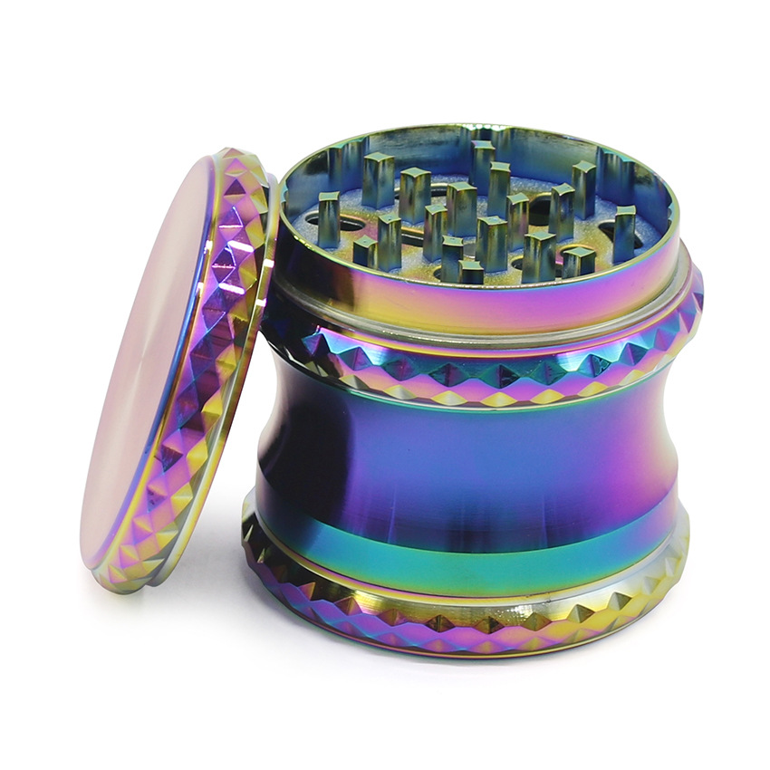 Rainbow Style Zinc Alloy Smoking Herb Grinder With Maze Game 63MM 4 Piece Metal Tobacco Grinder Smoke Grinders for Water Pipe Accessories
Rainbow Style Zinc Alloy Smoking Herb Grinder With Maze Game 63MM 4 Piece Metal Tobacco Grinder Smoke Grinders for Water Pipe Accessories