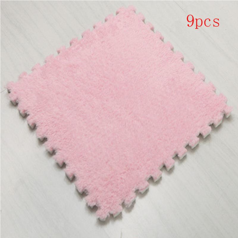 

Non Slip Splicing Living Room Thick EVA Foam Crawling Waterproof Thermal Insulation Bedroom Stitching Floor Mat, Pink