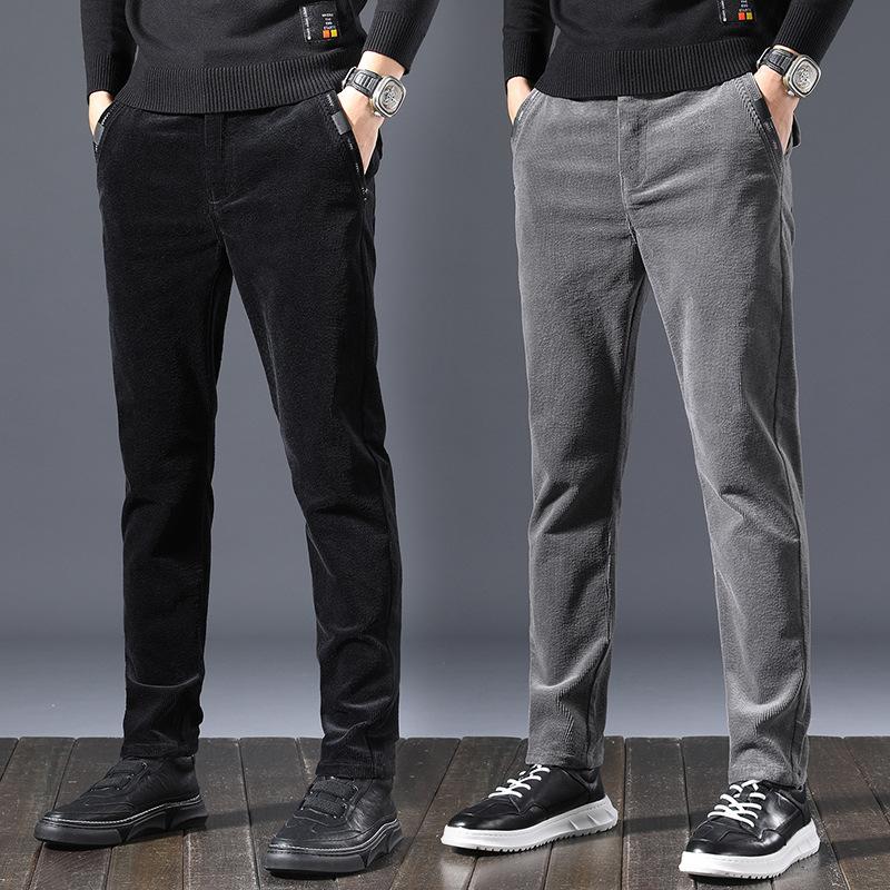 Smart Casual Pants Men Corduroy Zipper Full Lenght Regular Men Clothing Autumn Winter Thick Business Pencil Pants 2020, Gray
Smart Casual Pants Men Corduroy Zipper Full Lenght Regular Men Clothing Autumn Winter Thick Business Pencil Pants 2020, Gray
