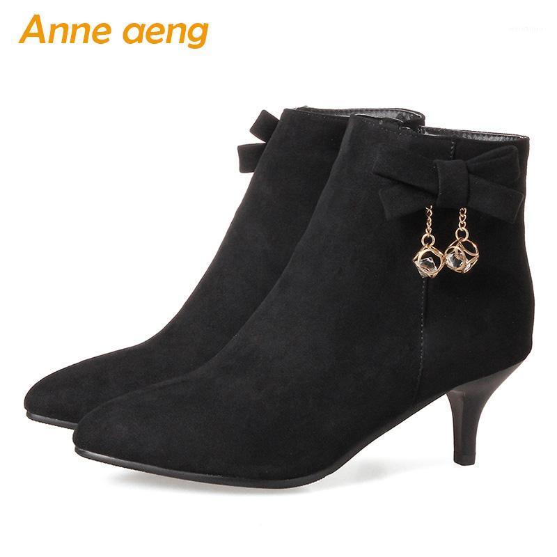 2021 new Autumn winter women ankle boots high thin heels pointed toe ladies snow boots black winter women shoes plus size 33-451 
2021 new Autumn winter women ankle boots high thin heels pointed toe ladies snow boots black winter women shoes plus size 33-451