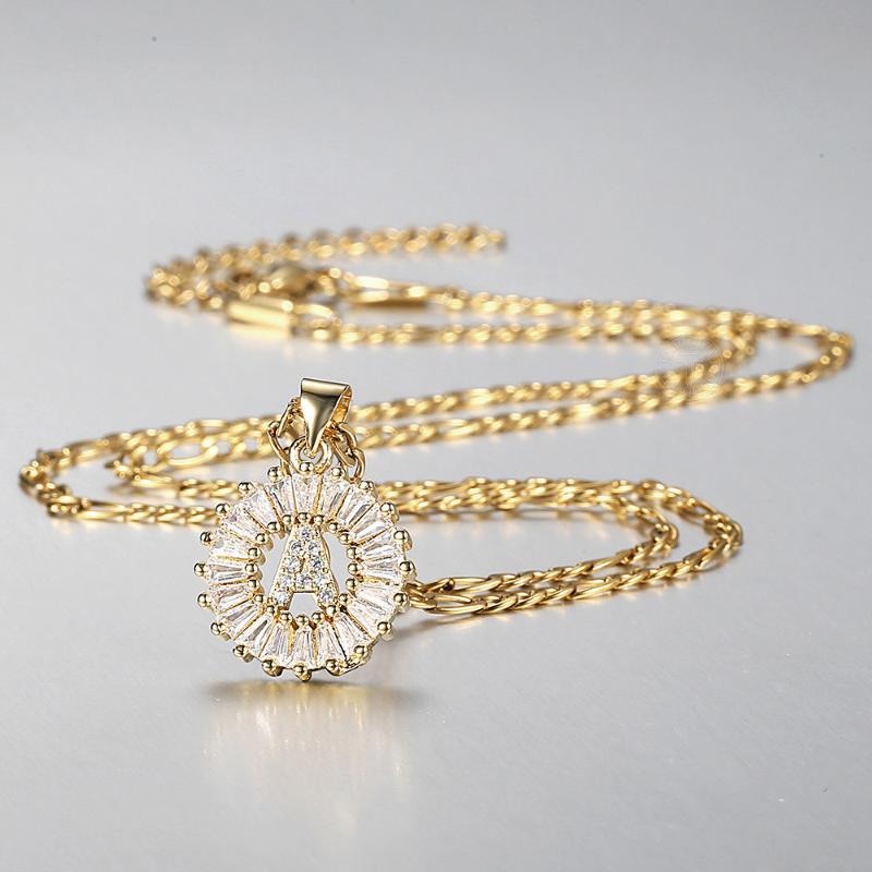 A-Z Initial Letter Pendant Charm Cubic Zirconia Necklace for Woman Mens Gold Color Capital Letter Chain Necklace Gifts DGP399
A-Z Initial Letter Pendant Charm Cubic Zirconia Necklace for Woman Mens Gold Color Capital Letter Chain Necklace Gifts DGP399