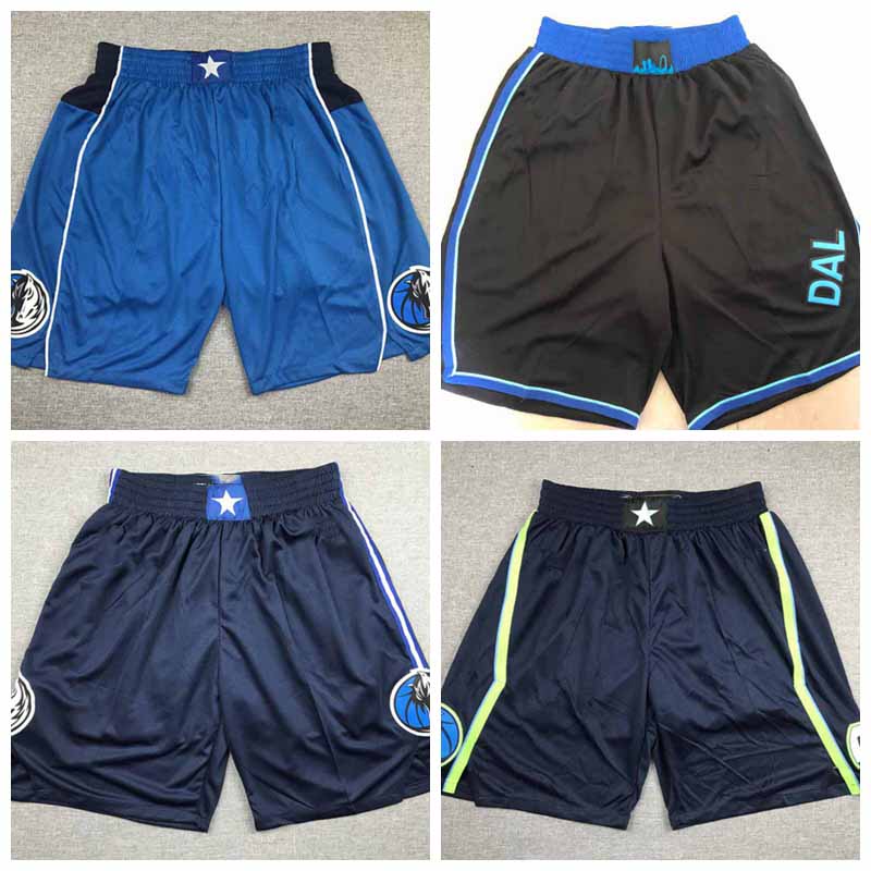 basketball shorts Dallas Mavericks players wear on the court;Swingman sews embroidered men shorts, Black 
basketball shorts Dallas Mavericks players wear on the court;Swingman sews embroidered men shorts, Black