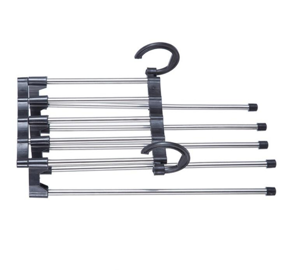 5-in-1 Stainless Steel Multifunctional Clothes Hanger Storage Pants Cloth Hangers Storage Rack Multilayer Cloth Hanger Closet Organizer
5-in-1 Stainless Steel Multifunctional Clothes Hanger Storage Pants Cloth Hangers Storage Rack Multilayer Cloth Hanger Closet Organizer