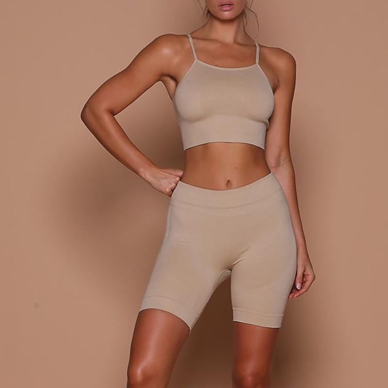 Seamless Yoga Sets Women High Waist Biker Shorts Fitness Gym Clothing Sport Bra Shorts Running Leggings Workout Set Sportwear, Brown
Seamless Yoga Sets Women High Waist Biker Shorts Fitness Gym Clothing Sport Bra Shorts Running Leggings Workout Set Sportwear, Brown