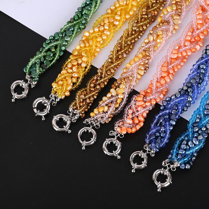 Colorful Crystal Pearl Necklace Natural Pearls Necklace Women Fashion Crystal Chains Popular Pearl Jewelry For
Colorful Crystal Pearl Necklace Natural Pearls Necklace Women Fashion Crystal Chains Popular Pearl Jewelry For