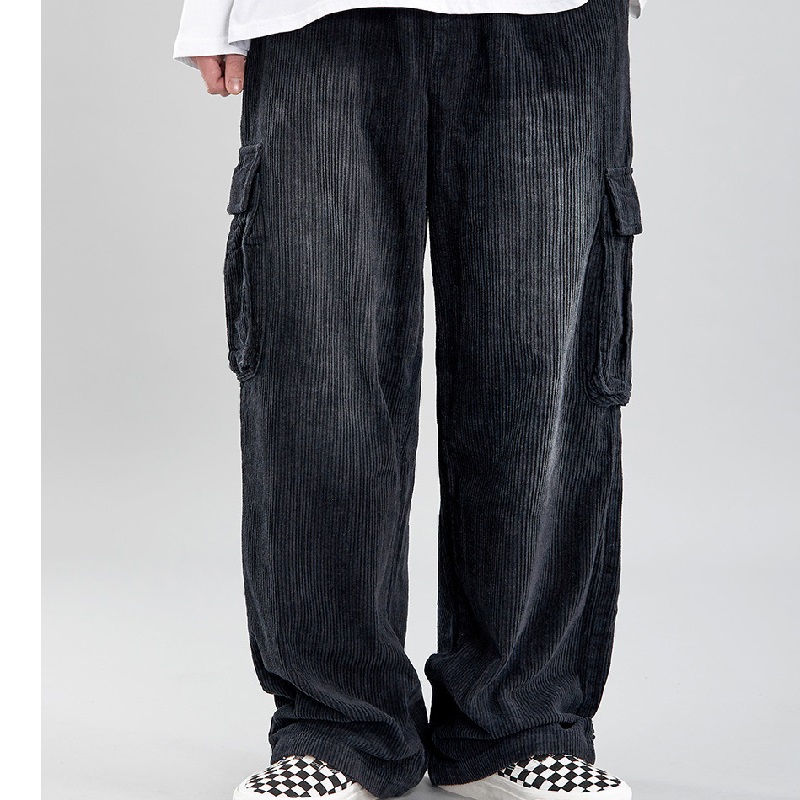 Spring Men Casual Corduroy Cargo Pants Men Slacks Loose Fit Overalls Pants With Pockets Men Hip Hop Pant Plus Size M-2XL, Black
Spring Men Casual Corduroy Cargo Pants Men Slacks Loose Fit Overalls Pants With Pockets Men Hip Hop Pant Plus Size M-2XL, Black