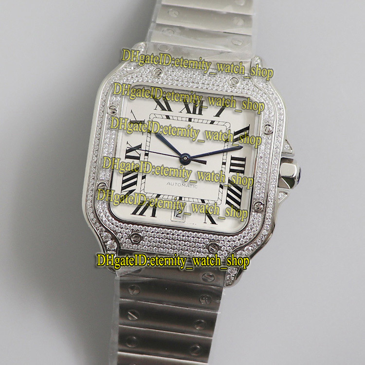 eternity A8F Diamond inlay version 39.8 White Dial ETA SA2892 Automatic 0018 Mens Watch Diamond Case QuickSwitch Steel Band Iced Out Watches, Box
eternity A8F Diamond inlay version 39.8 White Dial ETA SA2892 Automatic 0018 Mens Watch Diamond Case QuickSwitch Steel Band Iced Out Watches, Box