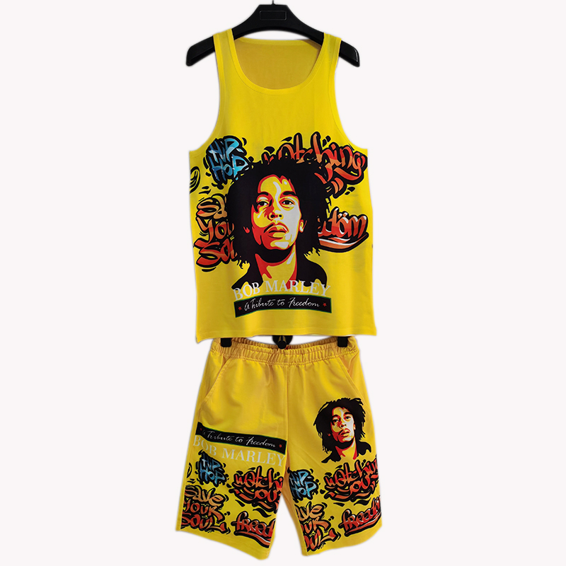 Mens Tank Top Sport Short Vest Muscle Man Sleeveless Suit Loose mesh fabric breathable logo hip hop portrait digital print, Yellow
Mens Tank Top Sport Short Vest Muscle Man Sleeveless Suit Loose mesh fabric breathable logo hip hop portrait digital print, Yellow