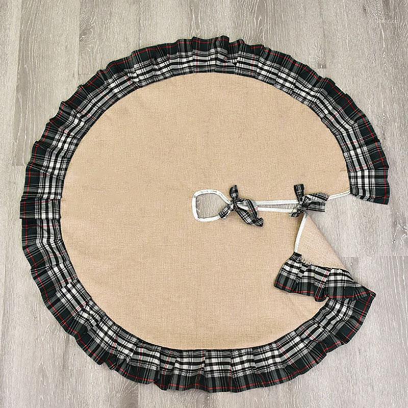 Linen Lattice Christmas Tree Skirt Round Carpet Christmas Decorations for Home Floor Mat New Year 2021 New Arrivals1
Linen Lattice Christmas Tree Skirt Round Carpet Christmas Decorations for Home Floor Mat New Year 2021 New Arrivals1