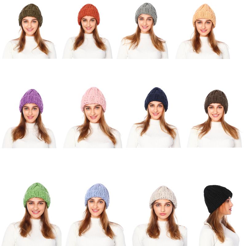 New Girl's Fashion Cap European Women's Knitted Cap Winter Warming Pure-color Curled Coarse Wool Knitted couple hat, Black
New Girl's Fashion Cap European Women's Knitted Cap Winter Warming Pure-color Curled Coarse Wool Knitted couple hat, Black