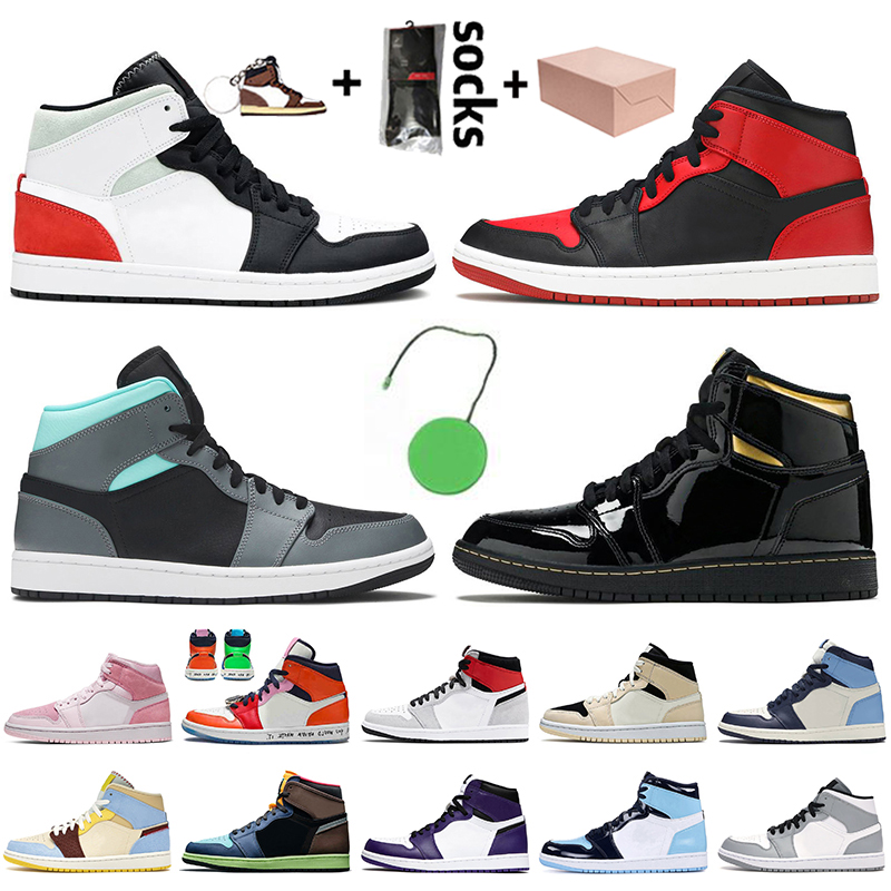 Mid Retro With Box Jumpman 1 1s Women Mens Basketball Shoes Bred High OG Black Gold Digital Pink University Blue Mens Trainers Sneakers, #33 mid chicago black toe 36-46
Mid Retro With Box Jumpman 1 1s Women Mens Basketball Shoes Bred High OG Black Gold Digital Pink University Blue Mens Trainers Sneakers, #33 mid chicago black toe 36-46