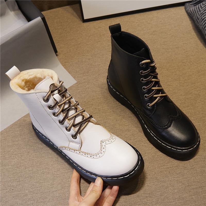 Autumn Winter Fashion Versatile Short Boots Thick-soled Heightened Motorcycle Boots Hand-made Plus Velvet Ankle Size 33-43, White
Autumn Winter Fashion Versatile Short Boots Thick-soled Heightened Motorcycle Boots Hand-made Plus Velvet Ankle Size 33-43, White