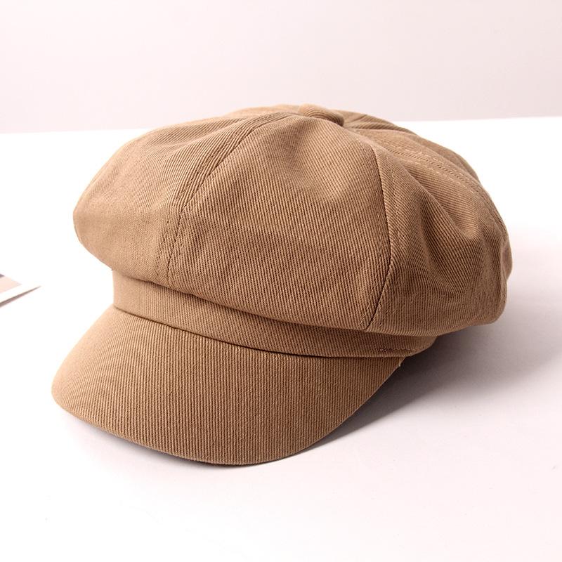 Women Beret Autumn Winter New Korean Version Solid Canvas Curved Eaves Retro Leisure Painter Beret Ins Octagonal Hat, Khaki
Women Beret Autumn Winter New Korean Version Solid Canvas Curved Eaves Retro Leisure Painter Beret Ins Octagonal Hat, Khaki
