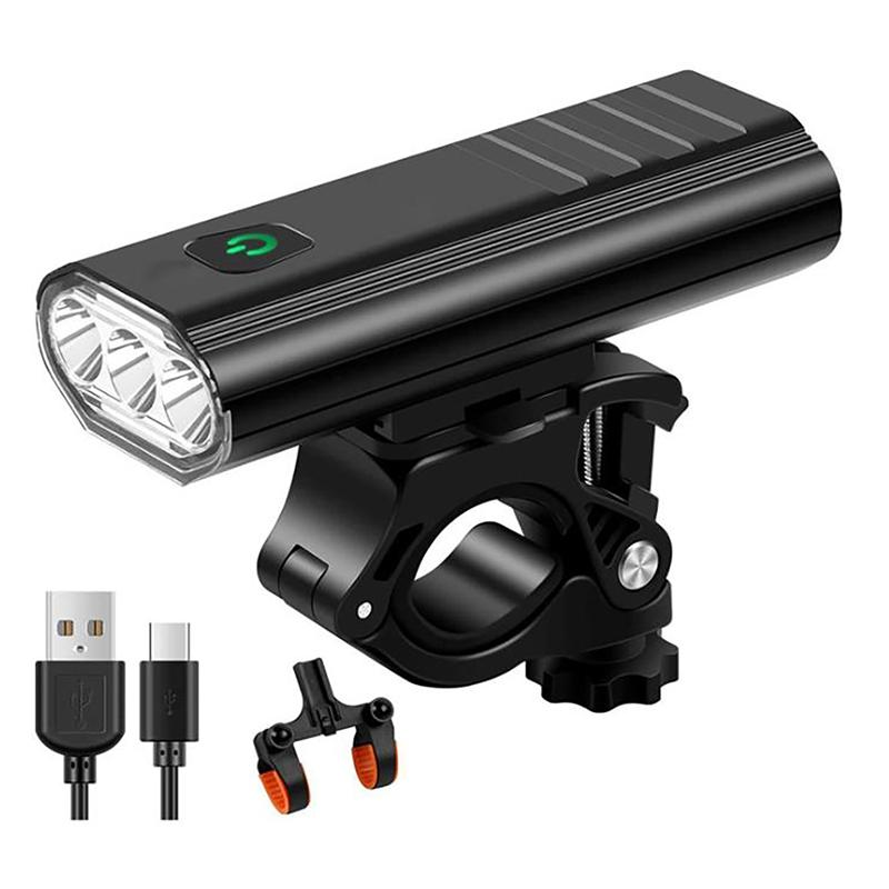 3 LED Bike Light Kit USB Bicycle Headlight IPX6 Waterproof Bike Front Light 2 Holder Mount Cycling
3 LED Bike Light Kit USB Bicycle Headlight IPX6 Waterproof Bike Front Light 2 Holder Mount Cycling