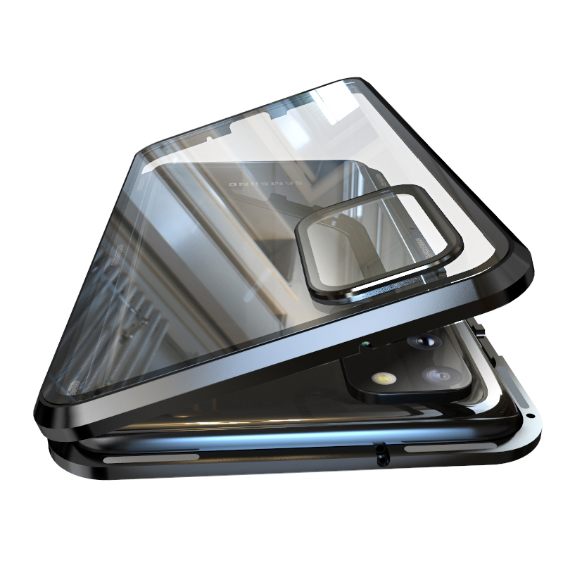 Samsung Galaxy S20 Ultra Plus Note8 9 single-sided metal magnetic phone case with glass cover
Samsung Galaxy S20 Ultra Plus Note8 9 single-sided metal magnetic phone case with glass cover
