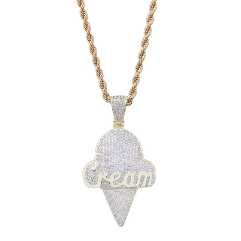 Ice Cream Out Zircon Pendant Necklace with High Quality Hip Hop Chain Jewelry for Male Gifts 34ie
Ice Cream Out Zircon Pendant Necklace with High Quality Hip Hop Chain Jewelry for Male Gifts 34ie