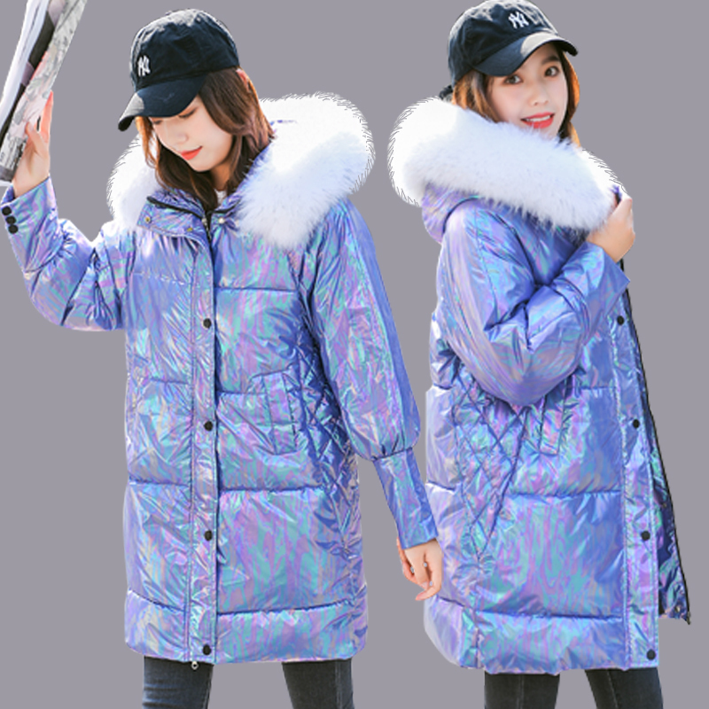 Women new coat fashion hooded fur collar thick warm Parkas women's street winter jacket 200928