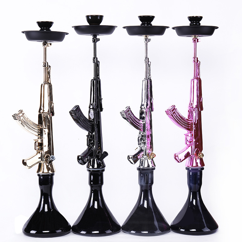KTV bar Ak47 gun Arabian hookah set cross-border e-commerce glass pipe factory direct wholesale glass bong
KTV bar Ak47 gun Arabian hookah set cross-border e-commerce glass pipe factory direct wholesale glass bong