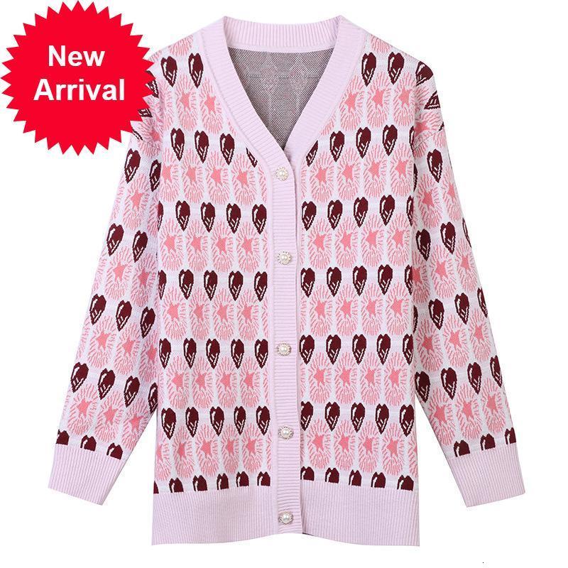 New Winter 2021 New Products in Europe Women with Long Sleeves V-cleavage of the Cartoon Thick Contrast Loose Cardigan Sweater 6PHF, Pink
New Winter 2021 New Products in Europe Women with Long Sleeves V-cleavage of the Cartoon Thick Contrast Loose Cardigan Sweater 6PHF, Pink